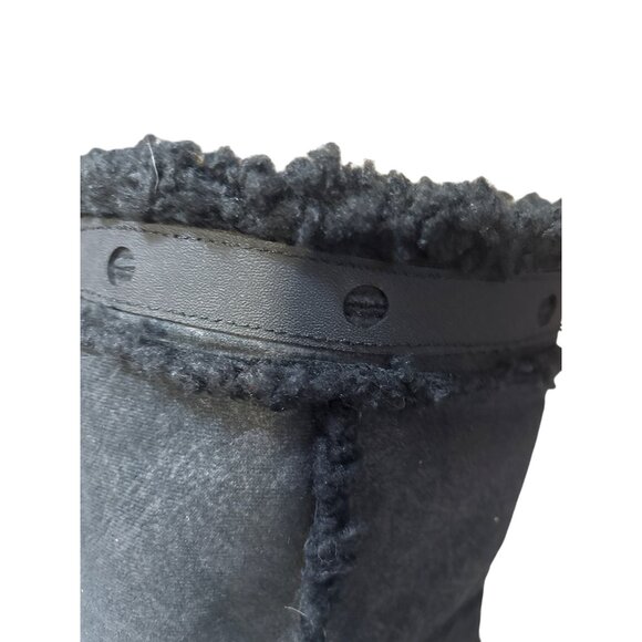 Crocs Black Winter Boots With Faux Fur Lining & Rubber Soles Womens 8 - Picture 5 of 10